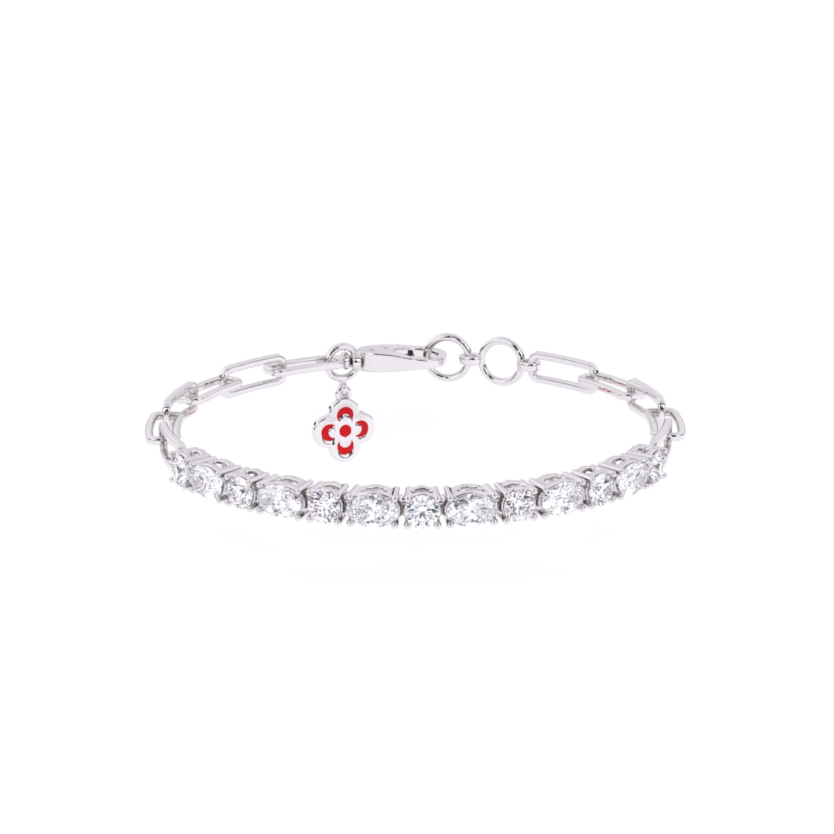 Oval & Round Lab Grown Diamond Loose Bracelet